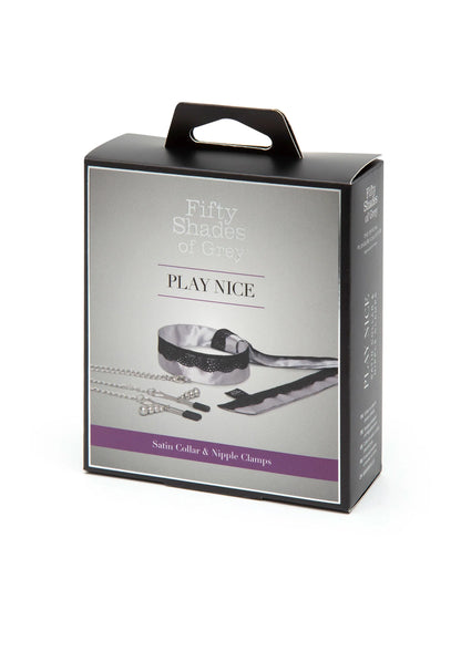 Verpakkingsdoos Fifty Shades of Grey Play Nice voor satijnen choker en nippelklemmen