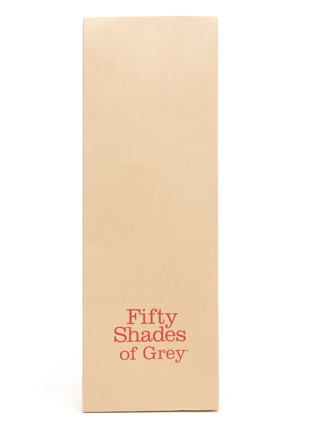 Beige doos met rode opdruk Fifty Shades of Grey