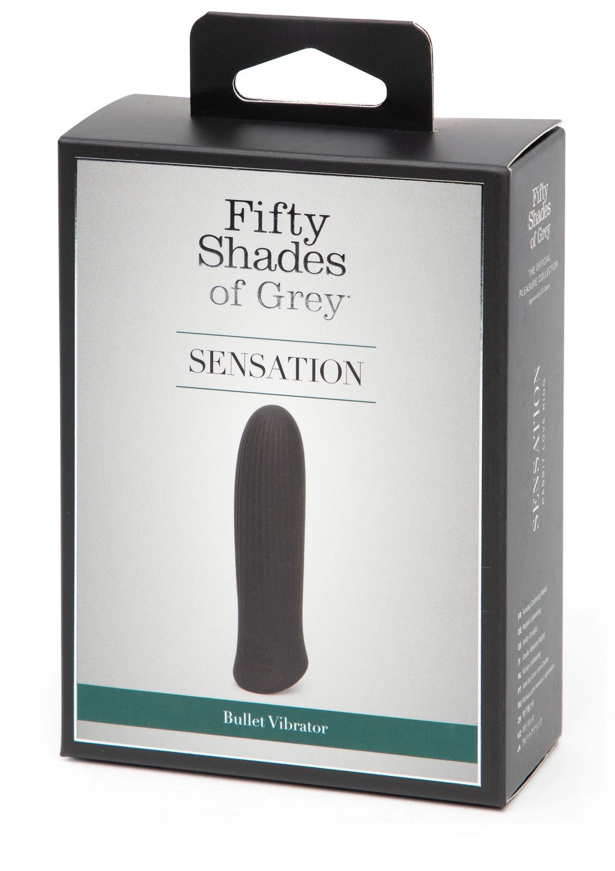 Doos Fifty Shades of Grey Sensation bullet vibrator met afbeelding van de vibrator