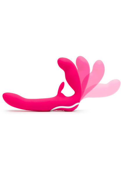 Vibrating Strapless Strap On Vibrator by Happy Rabbit
