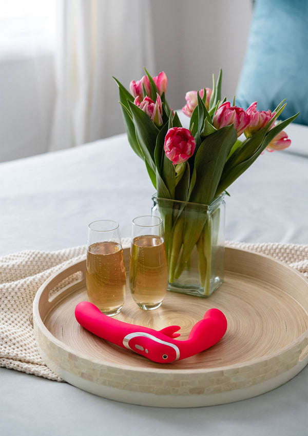 Vibrating Strapless Strap On Vibrator by Happy Rabbit