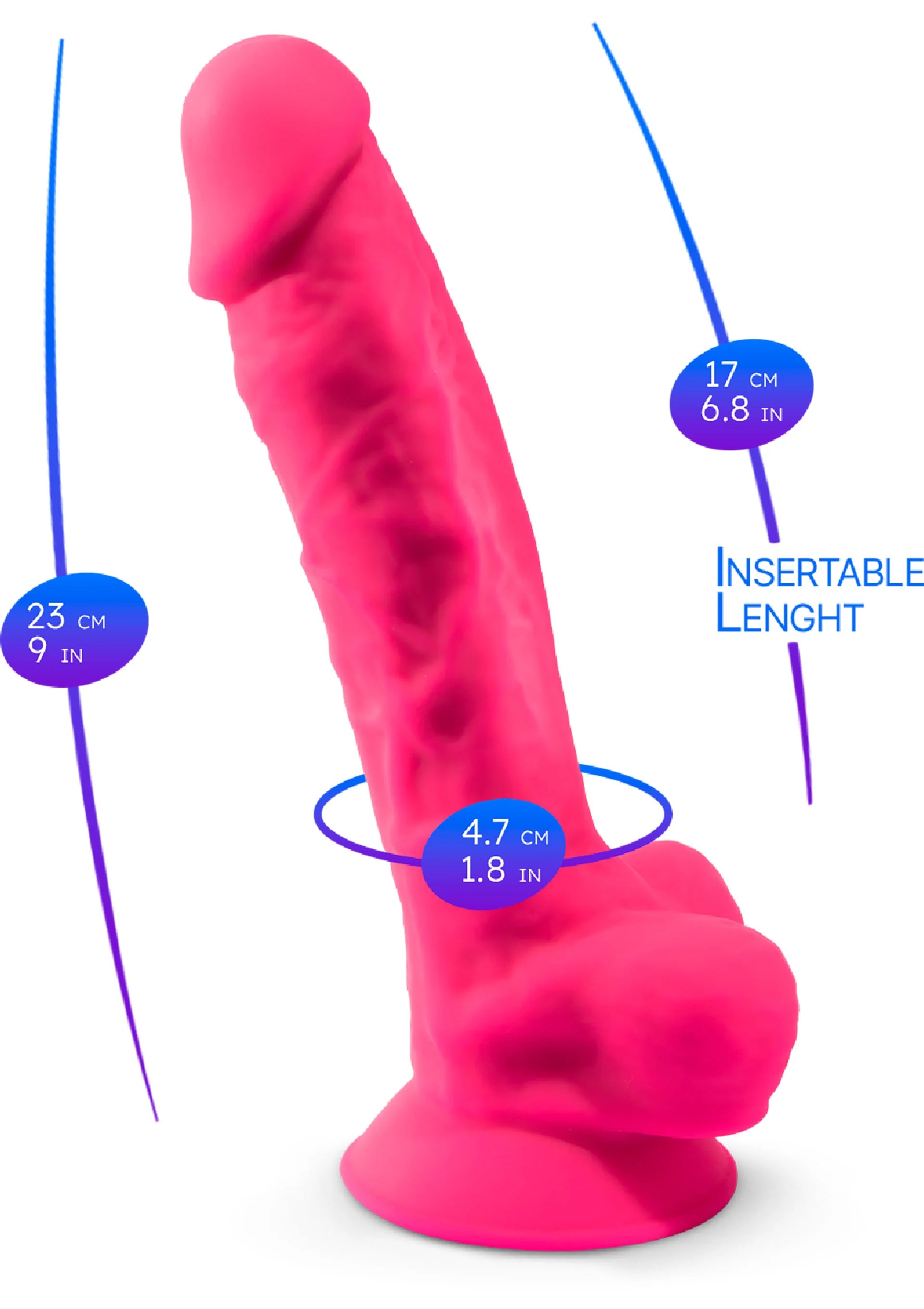 Beste vandaag nog: Dildo Model 9 inch by Silex - bij Happytoys Sexshop: online sex shop for Feeling Happy & Easy 😊