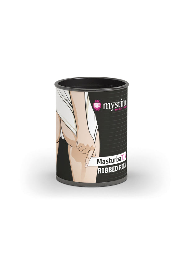 Beste vandaag nog: MasturbaTIN Ribbed Rita masturbator by MyStim - bij Happytoys