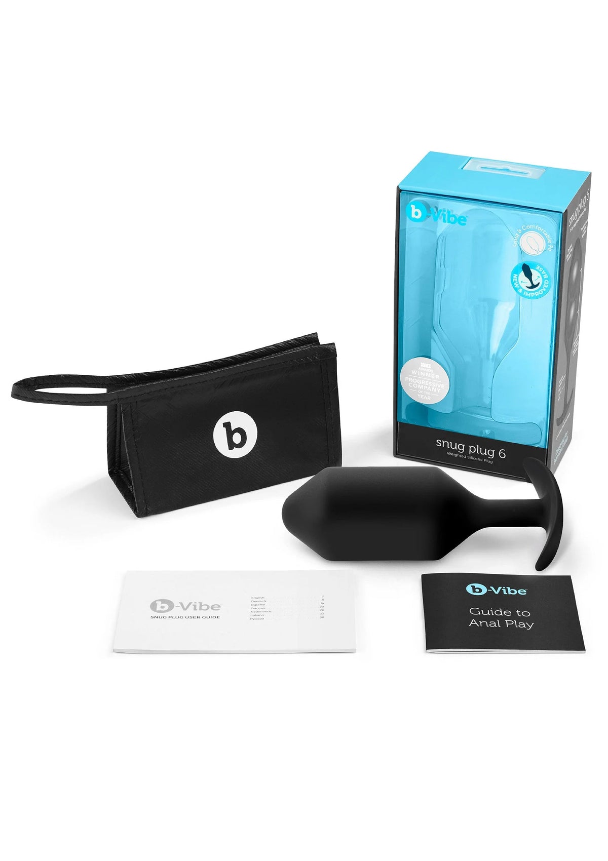 Beste vandaag nog: Snug Plug 6 Anal plug by B - Vibe - bij Happytoys