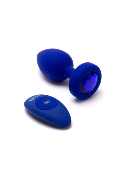 Beste vandaag nog: Vibrating Jewel Plug L/XL by B - Vibe - bij Happytoys