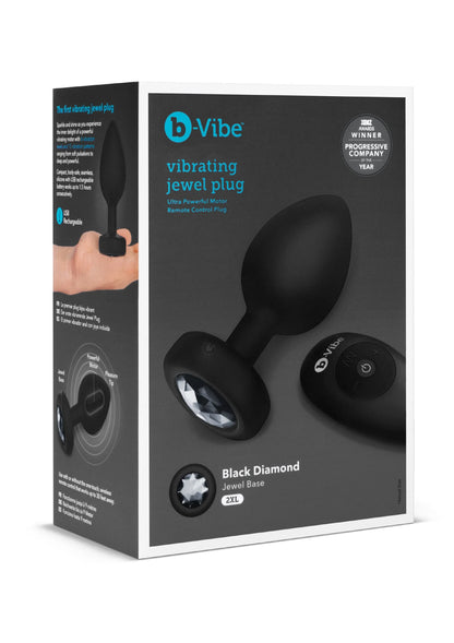 Beste vandaag nog: Vibrating Jewel Plug XXL by B - Vibe - bij Happytoys
