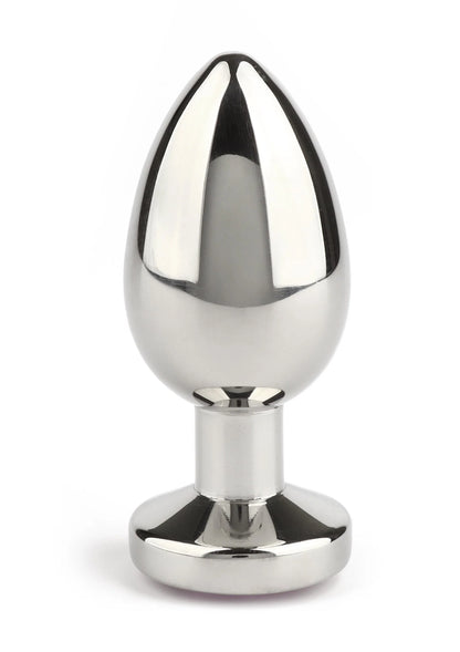 Bestel: Mr. Steel Jewled Butt Plug Small (Black) - bij Happytoys: de erotische sex webshop | liever Happy dan Easy ⭐⭐⭐⭐⭐