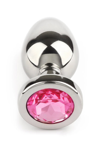 Bestel: Mr. Steel Jewled Butt Plug Small (Aqua) - bij Happytoys: de erotische sex webshop | liever Happy dan Easy ⭐⭐⭐⭐⭐