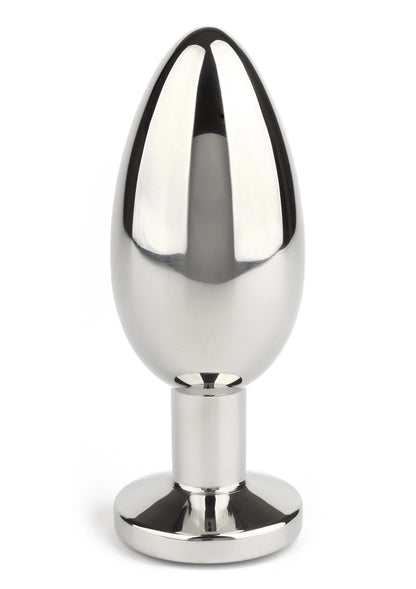 Bestel: Mr. Steel Jewled Butt Plug Large (Blue) - bij Happytoys: de erotische sex webshop | liever Happy dan Easy ⭐⭐⭐⭐⭐