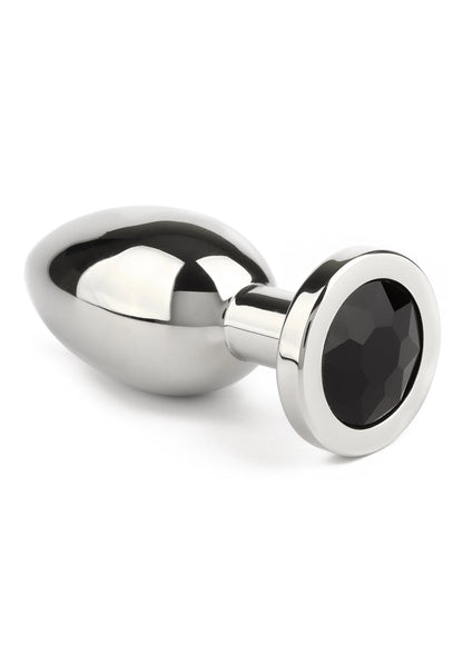 Bestel: Mr. Steel Jewled Butt Plug Large (Blue) - bij Happytoys: de erotische sex webshop | liever Happy dan Easy ⭐⭐⭐⭐⭐