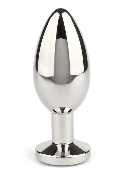 Bestel: Mr. Steel Jewled Butt Plug Large (Pink) - bij Happytoys: de erotische sex webshop | liever Happy dan Easy ⭐⭐⭐⭐⭐