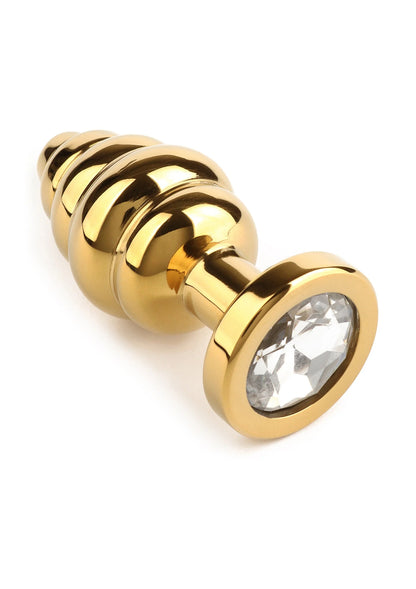 Bestel: Mr. Steel Twister ButtPlug Small - bij Happytoys: de erotische sex webshop | liever Happy dan Easy ⭐⭐⭐⭐⭐ - Default Title - 38142 - GOLD