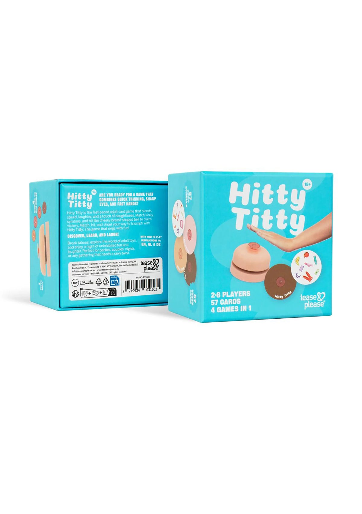 Bestel: Hitty Titty Card Game by Tease & Please - bij Happytoys.nl, happytoys.be, Happytoys.ae: erotische sex webshop | liever Happy dan Easy ⭐⭐⭐⭐⭐