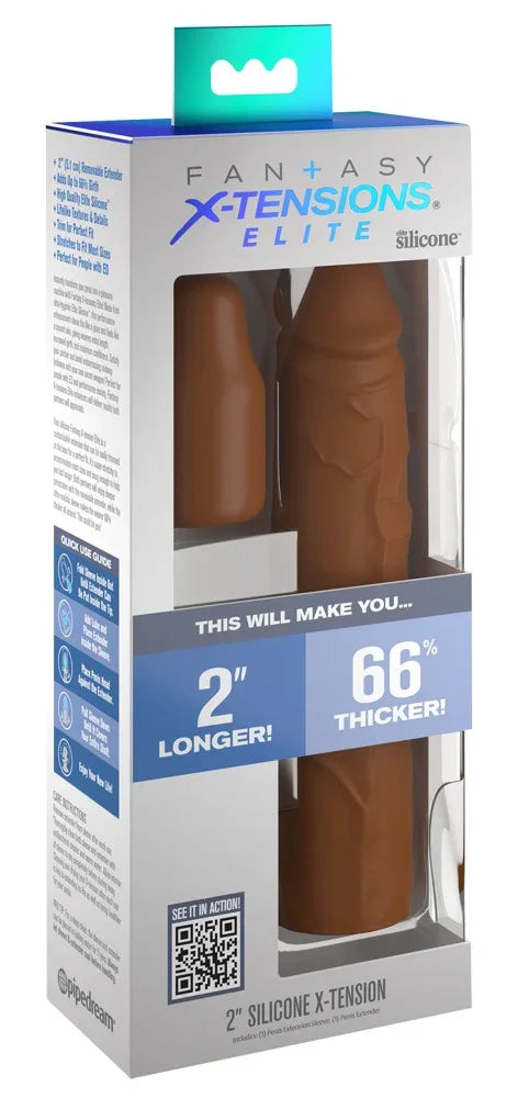 2" Silicone X-tension - Happytoys Sexshop: Toys for Feeling Happy & Easy 😊 - Discreet geleverd