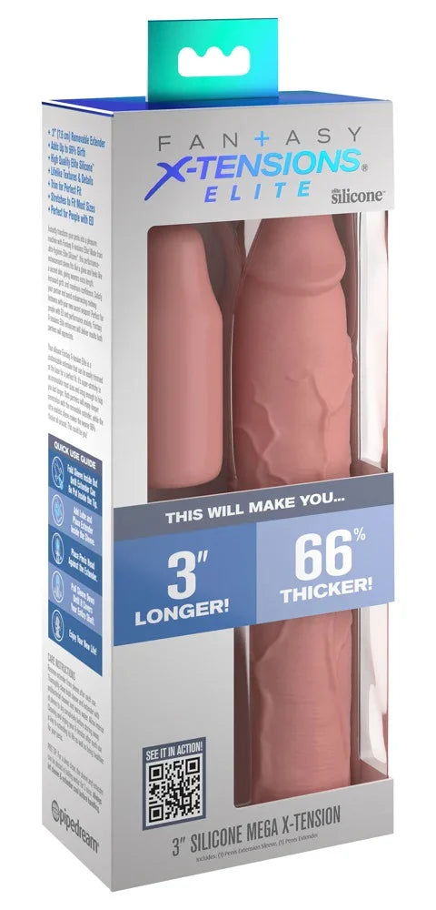 3" Silicone X-tension - Happytoys Sexshop: Toys for Feeling Happy & Easy 😊 - Discreet geleverd