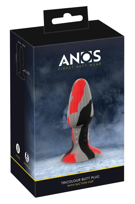 Tricolour Butt Plug - Happytoys Sexshop: Toys for Feeling Happy & Easy 😊 - Discreet geleverd