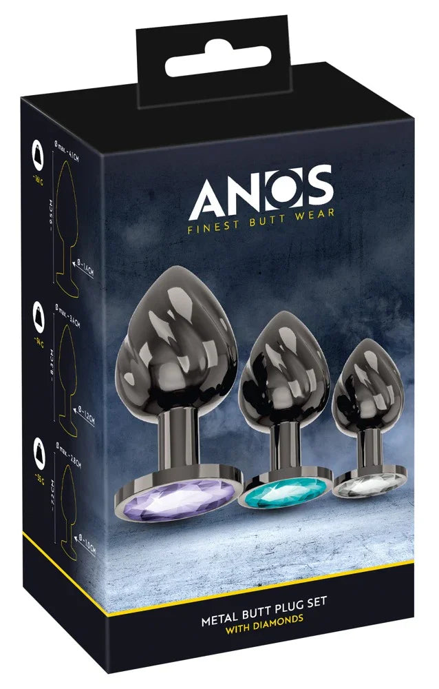 Metal Butt Plug Set - Happytoys Sexshop: Toys for Feeling Happy & Easy 😊 - Discreet geleverd