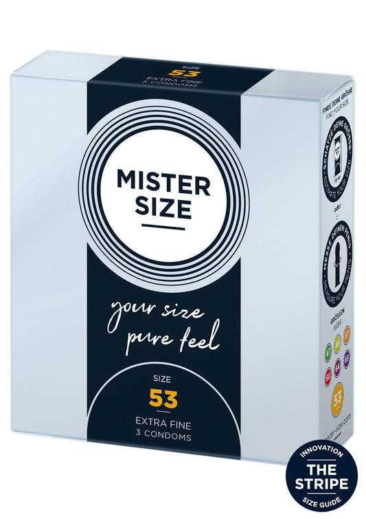 53mm_Condoms_3pcs_BY_Mister_Size | bestel discreet online bij Happytoys, de erotische webshop geleid door een vrouw.