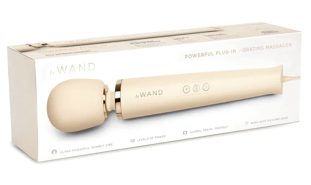 Powerful Plug-In Vibrating Massager - Happytoys Sexshop: Toys for Feeling Happy & Easy 😊 - Discreet geleverd