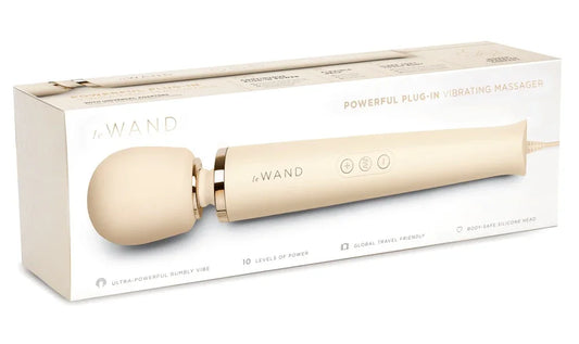 Powerful Plug-In Vibrating Massager - Happytoys Sexshop: Toys for Feeling Happy & Easy 😊 - Discreet geleverd