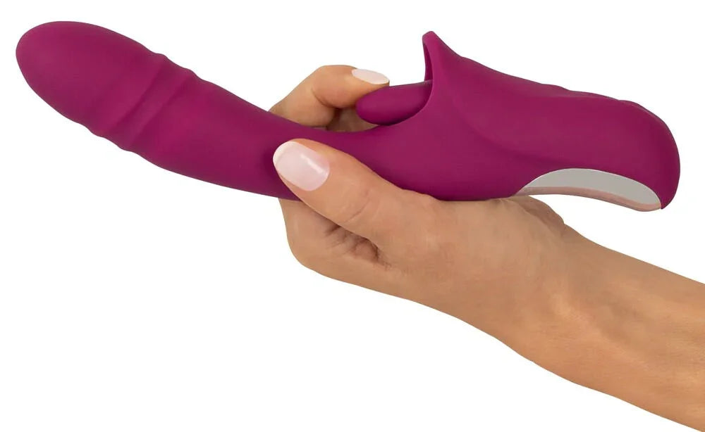 Licking & Thrusting Vibrator by Javida - Happytoys Sexshop: Toys for Feeling Happy & Easy 😊 - Discreet geleverd