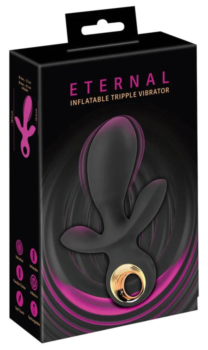 Eternal Inflatable Triple Vibrator by You2Toys - Happytoys Sexshop: Toys for Feeling Happy & Easy 😊 - Discreet geleverd
