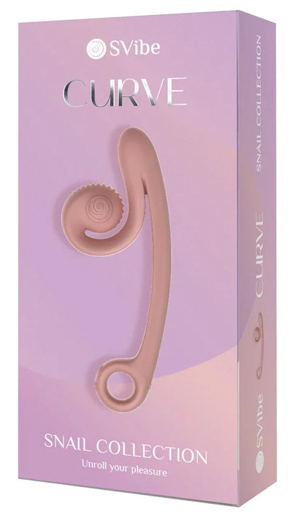 Snail Vibe Curve dual vibrator - Happytoys Sexshop: Toys for Feeling Happy & Easy 😊 - Discreet geleverd