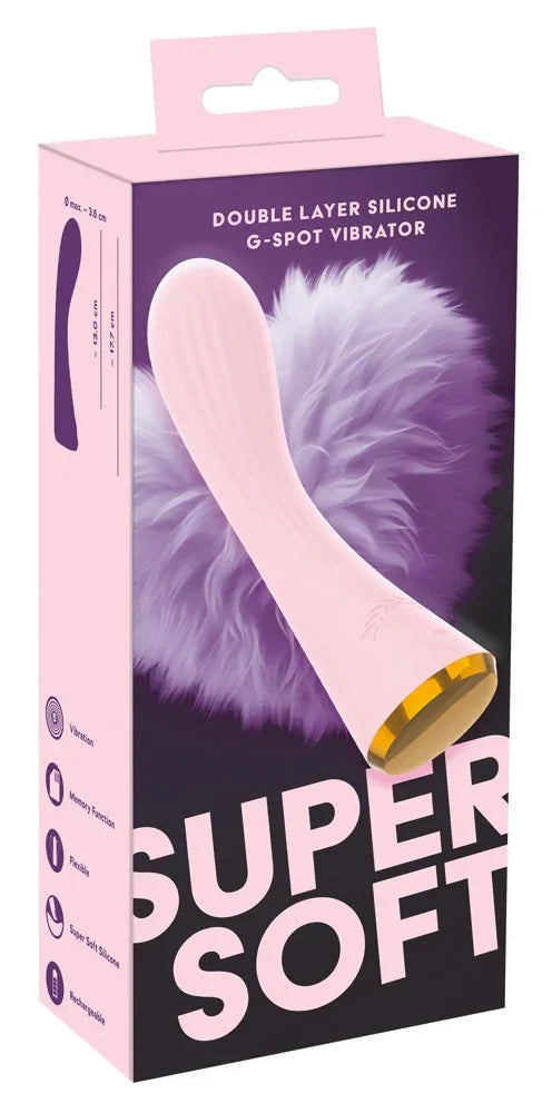 Super Soft Pink Rabbit Vibrator by You2Toys - Happytoys Sexshop: Toys for Feeling Happy & Easy 😊 - Discreet geleverd