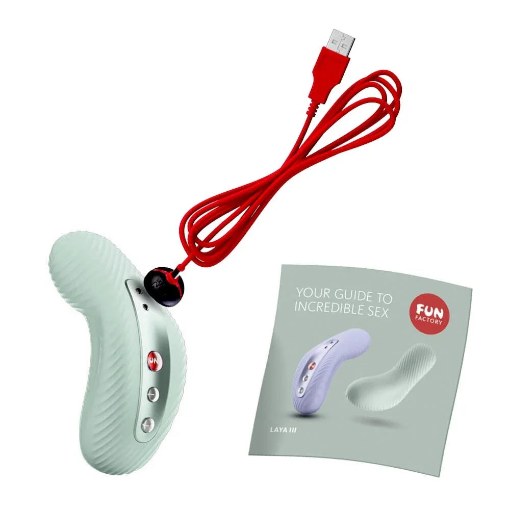 Laya III lay-on vibrator by Fun Factory - Happytoys Sexshop: Toys for Feeling Happy & Easy 😊 - Discreet geleverd