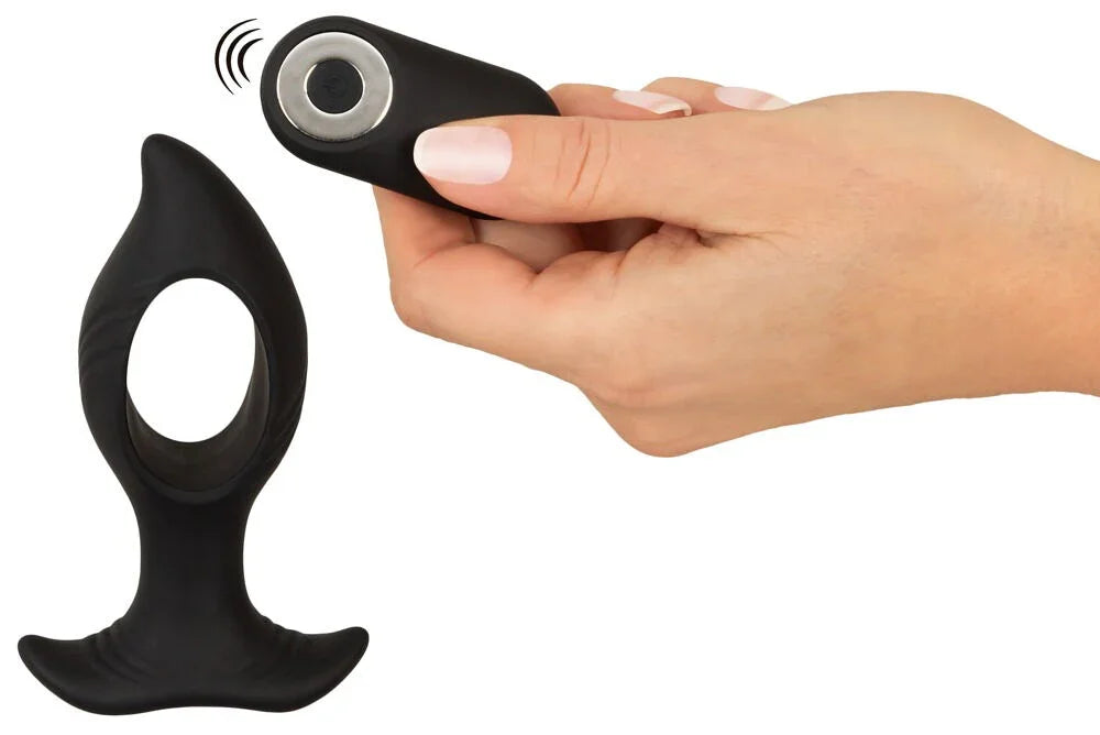 RC Butt Plug with a Hole by Anos - Happytoys Sexshop: Toys for Feeling Happy & Easy 😊 - Discreet geleverd