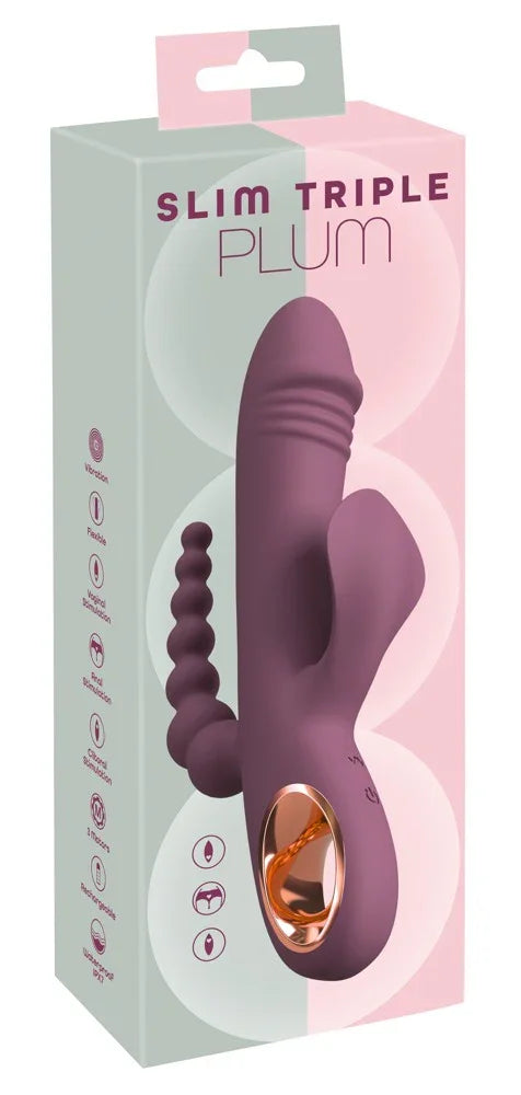 Slim Triple Plum van You2Toys - Happytoys Sexshop: Toys for Feeling Happy & Easy 😊 - Discreet geleverd