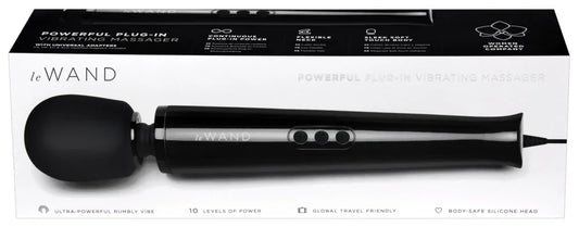 Powerful Plug-In Vibrating Massager by LeWand - Happytoys Sexshop: Toys for Feeling Happy & Easy 😊 - Discreet geleverd