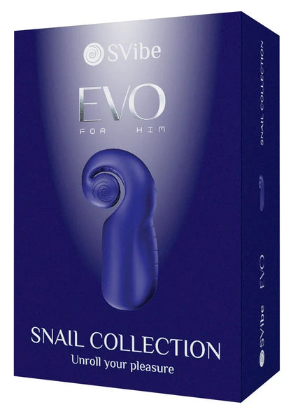 EVO Masturbator by Snail Vibe Blue - Happytoys Sexshop: Toys for Feeling Happy & Easy 😊 - Discreet geleverd