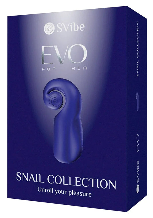 EVO Masturbator by Snail Vibe Blue - Happytoys Sexshop: Toys for Feeling Happy & Easy 😊 - Discreet geleverd