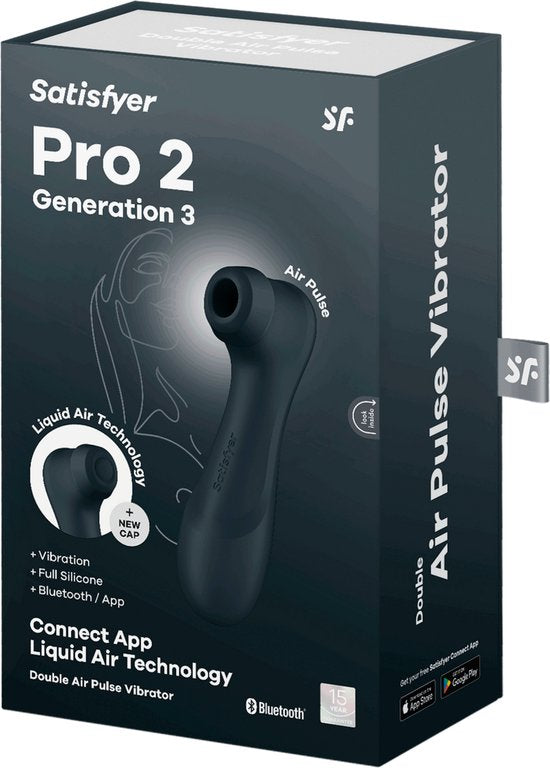 Satisfyer Pro 2 Generation 3 Airpressure Vibrator (Bluetooth) by Satifsyer