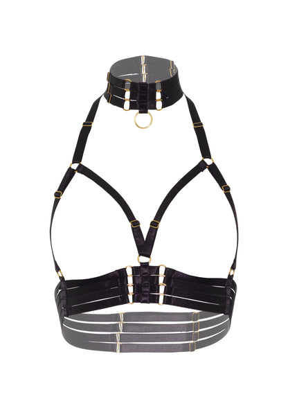 Beste vandaag nog: Open Cup Bra Plus O - Ring Collar by Kinky Diva - bij Happytoys Sexshop: Toys for Feeling Happy & Easy 😊