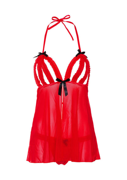 Peek-a-boo Ruffle Babydoll by Daring Intimates