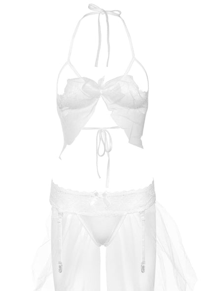 Bra & Garter Panty Set by Daring Intimates