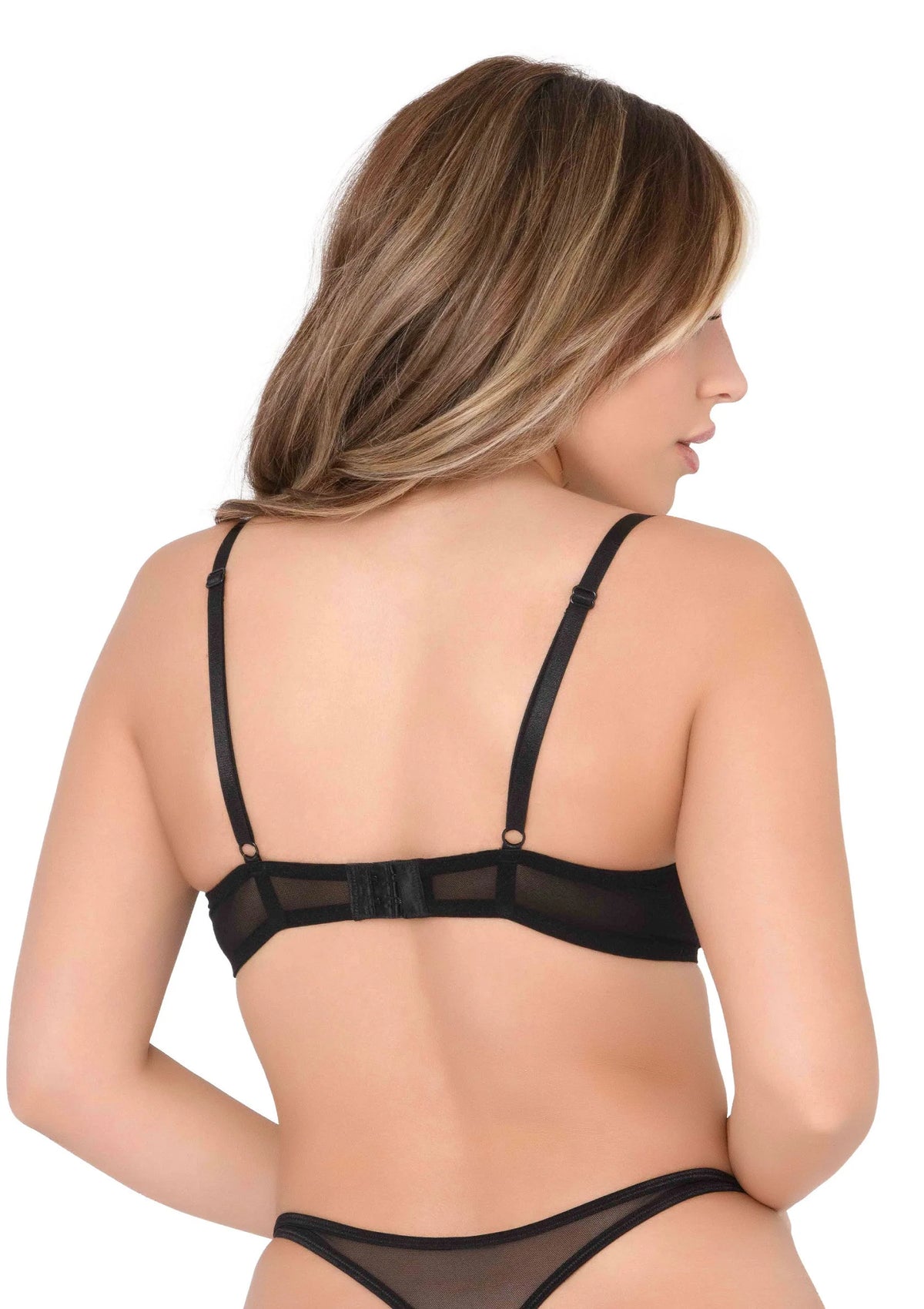 Bestel: Very sexy embroidered bra - bij Happytoys: de erotische sex webshop | liever Happy dan Easy ⭐⭐⭐⭐⭐ - Default Title - 76230 - BLACK - 75C