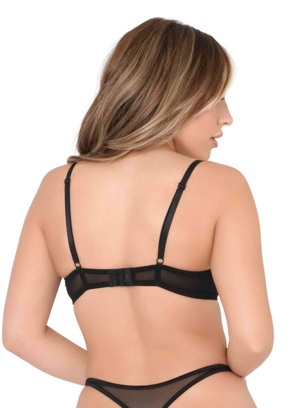 Bestel: Very sexy embroidered bra - bij Happytoys: de erotische sex webshop | liever Happy dan Easy ⭐⭐⭐⭐⭐ - Default Title - 76230 - BLACK - 75C