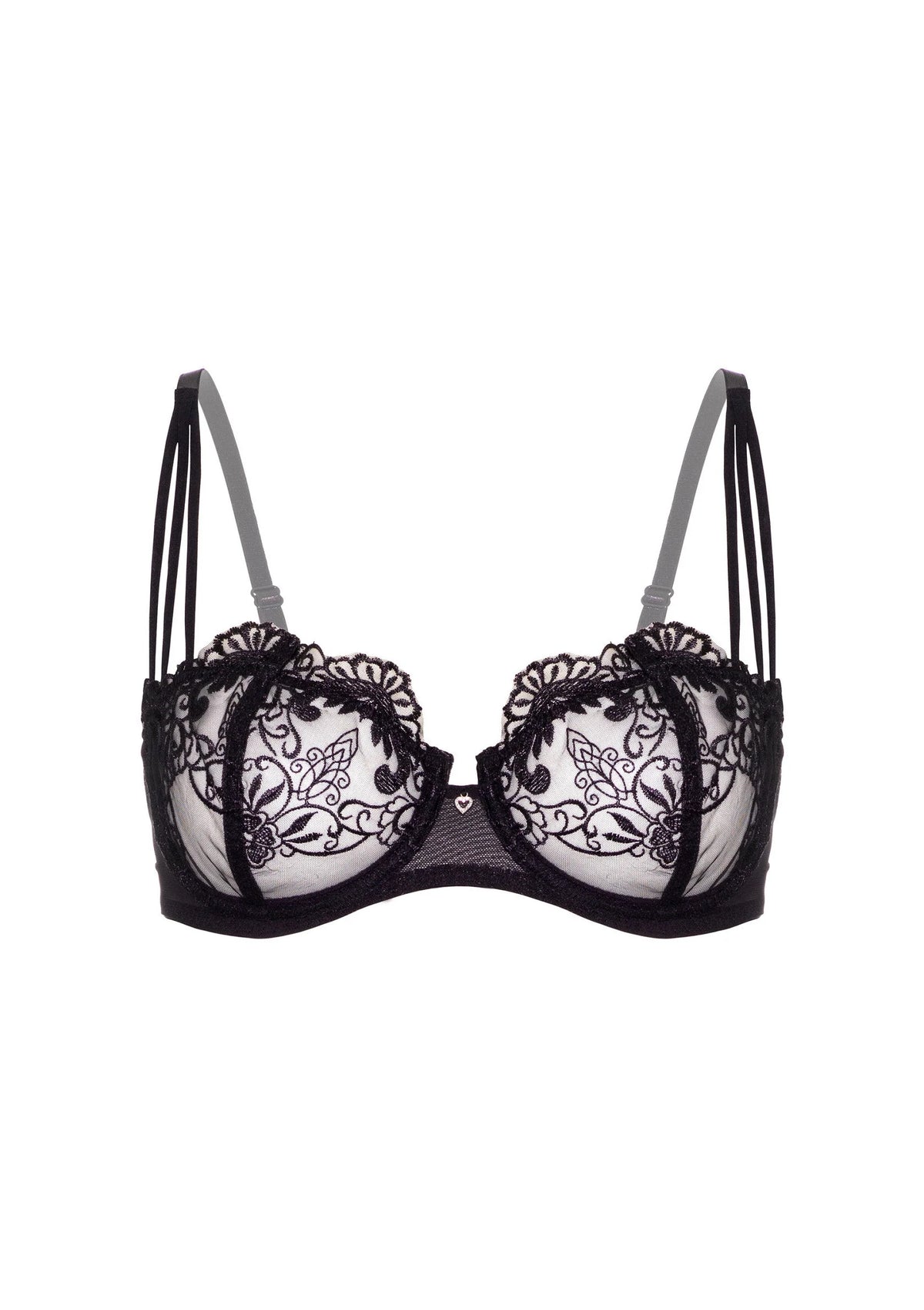 Bestel: Very sexy embroidered bra - bij Happytoys: de erotische sex webshop | liever Happy dan Easy ⭐⭐⭐⭐⭐ - Default Title - 76230 - BLACK - 85C