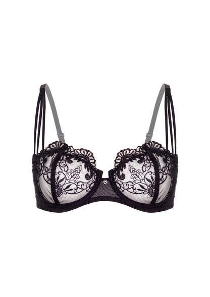 Bestel: Very sexy embroidered bra - bij Happytoys: de erotische sex webshop | liever Happy dan Easy ⭐⭐⭐⭐⭐ - Default Title - 76230 - BLACK - 85C