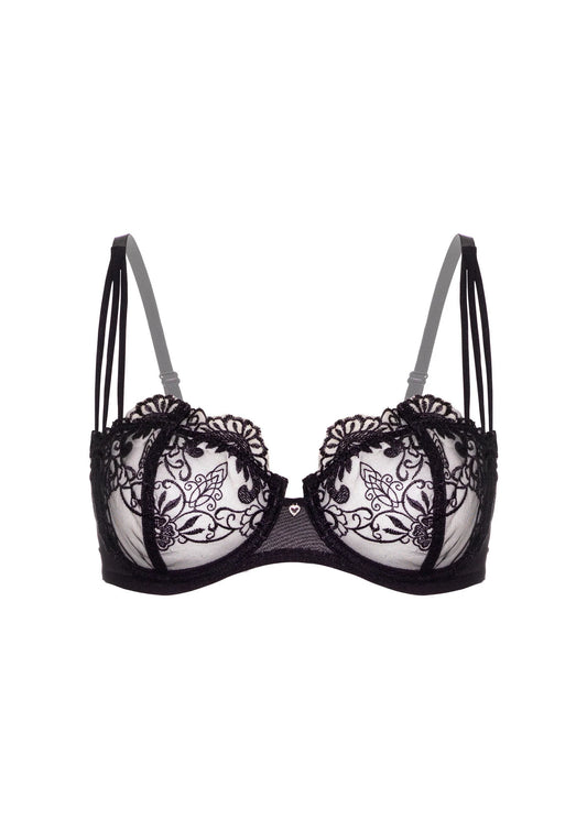 Bestel: Very sexy embroidered bra - bij Happytoys: de erotische sex webshop | liever Happy dan Easy ⭐⭐⭐⭐⭐ - Default Title - 76230 - BLACK - 85C
