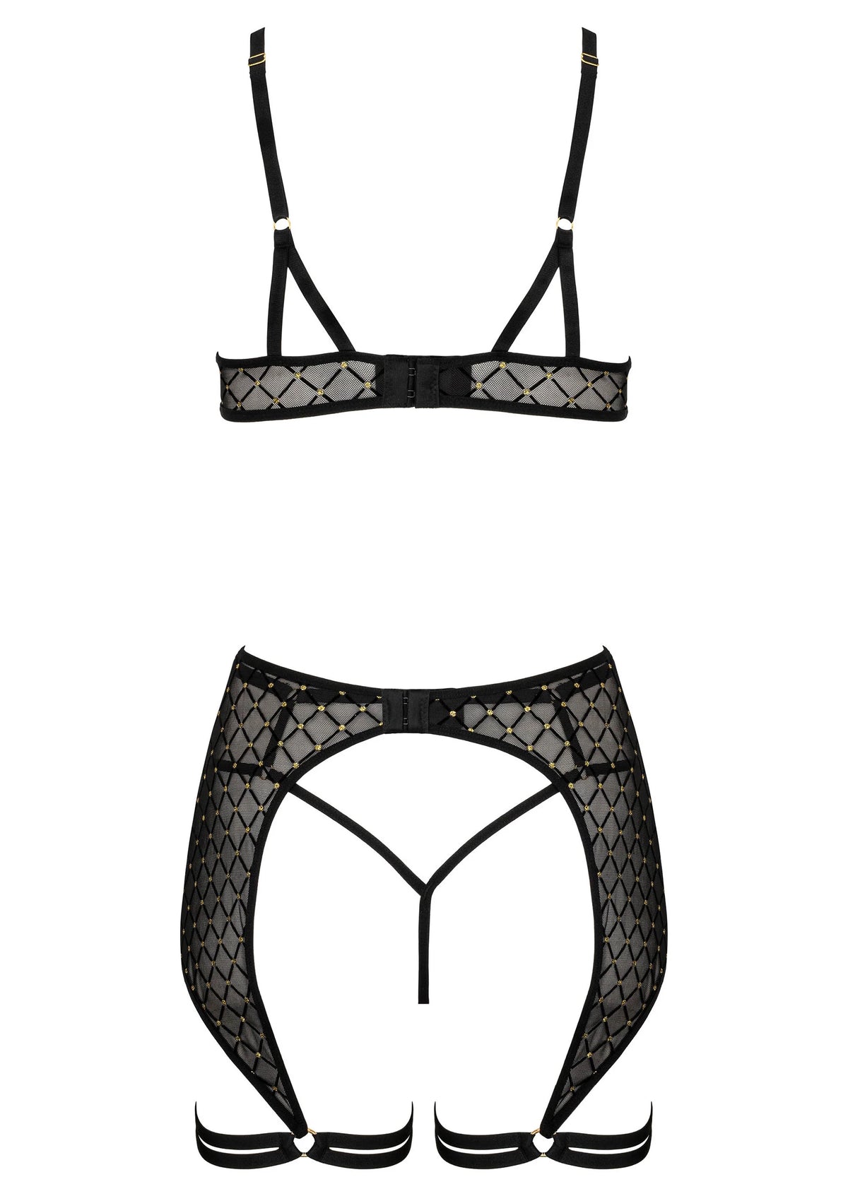 Bestel: 3 Pcs Set THP101 Lingerie tbra, panty and garter S/M by Kotek - bij Happytoys: de erotische sex webshop | liever Happy dan Easy ⭐⭐⭐⭐⭐