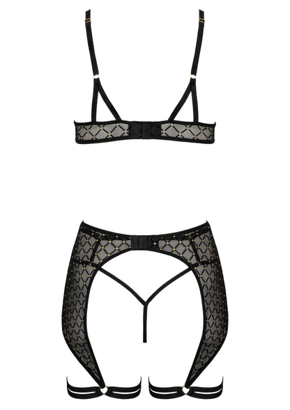Bestel: 3 Pcs Set THP101 Lingerie tbra, panty and garter S/M by Kotek - bij Happytoys: de erotische sex webshop | liever Happy dan Easy ⭐⭐⭐⭐⭐