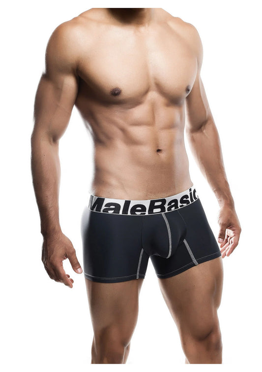 Bestel: MaleBasics Microfiber Boxer - bij Happytoys: de erotische sex webshop | liever Happy dan Easy ⭐⭐⭐⭐⭐ - Default Title - 81208 - BLACK - XL
