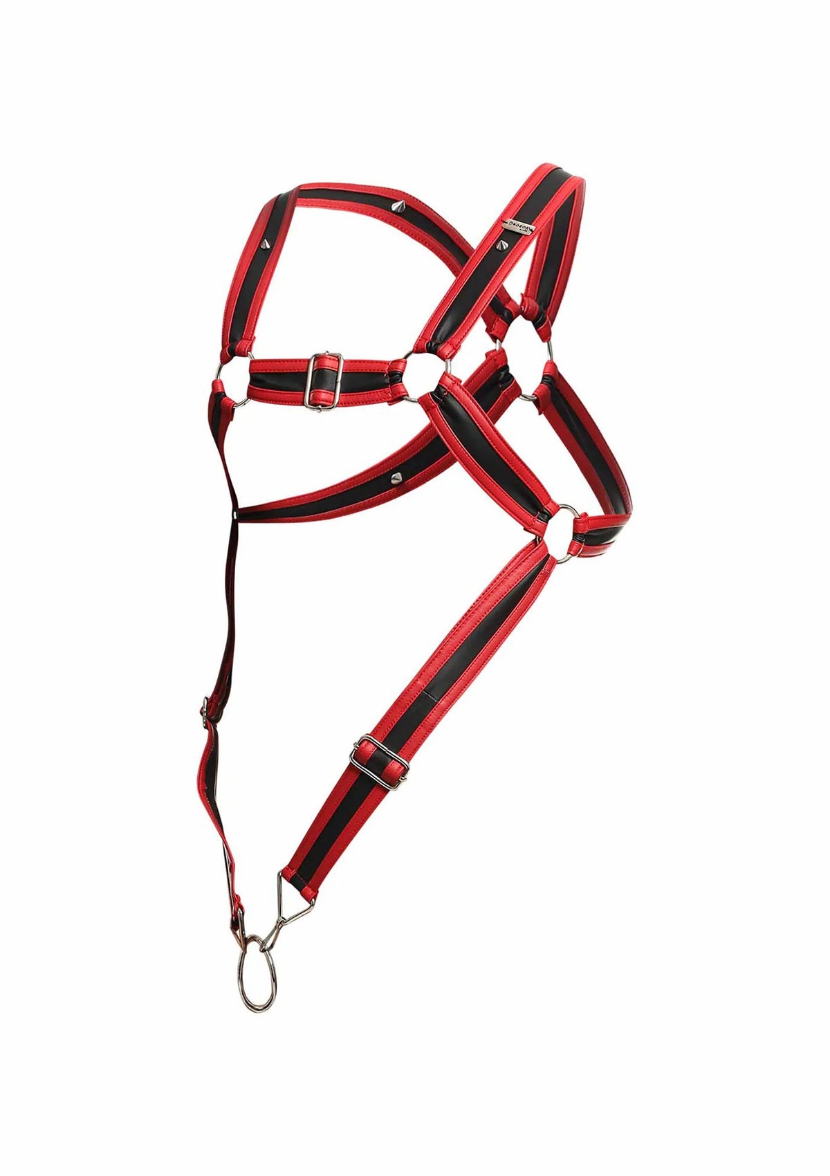 Bestel: DNGEON Cross Cockring Harness by MOB - bij Happytoys: de erotische sex webshop | liever Happy dan Easy ⭐⭐⭐⭐⭐