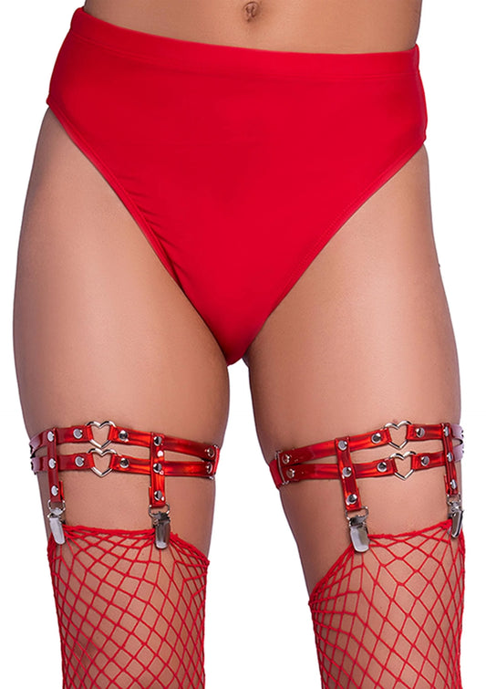 Bestel: Studded Thigh High Garter with Mini Hearts - bij Happytoys: de erotische sex webshop | liever Happy dan Easy ⭐⭐⭐⭐⭐