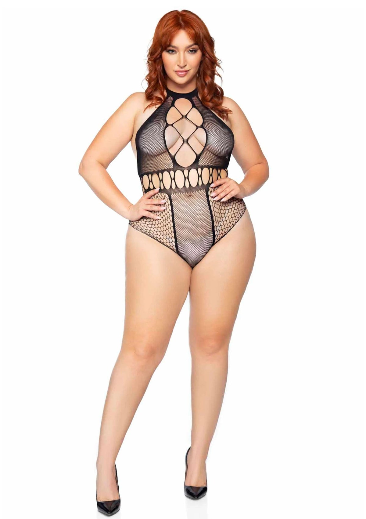 Bestel: Plus Seamless Halter Bodysuit - bij Happytoys: de erotische sex webshop | liever Happy dan Easy ⭐⭐⭐⭐⭐