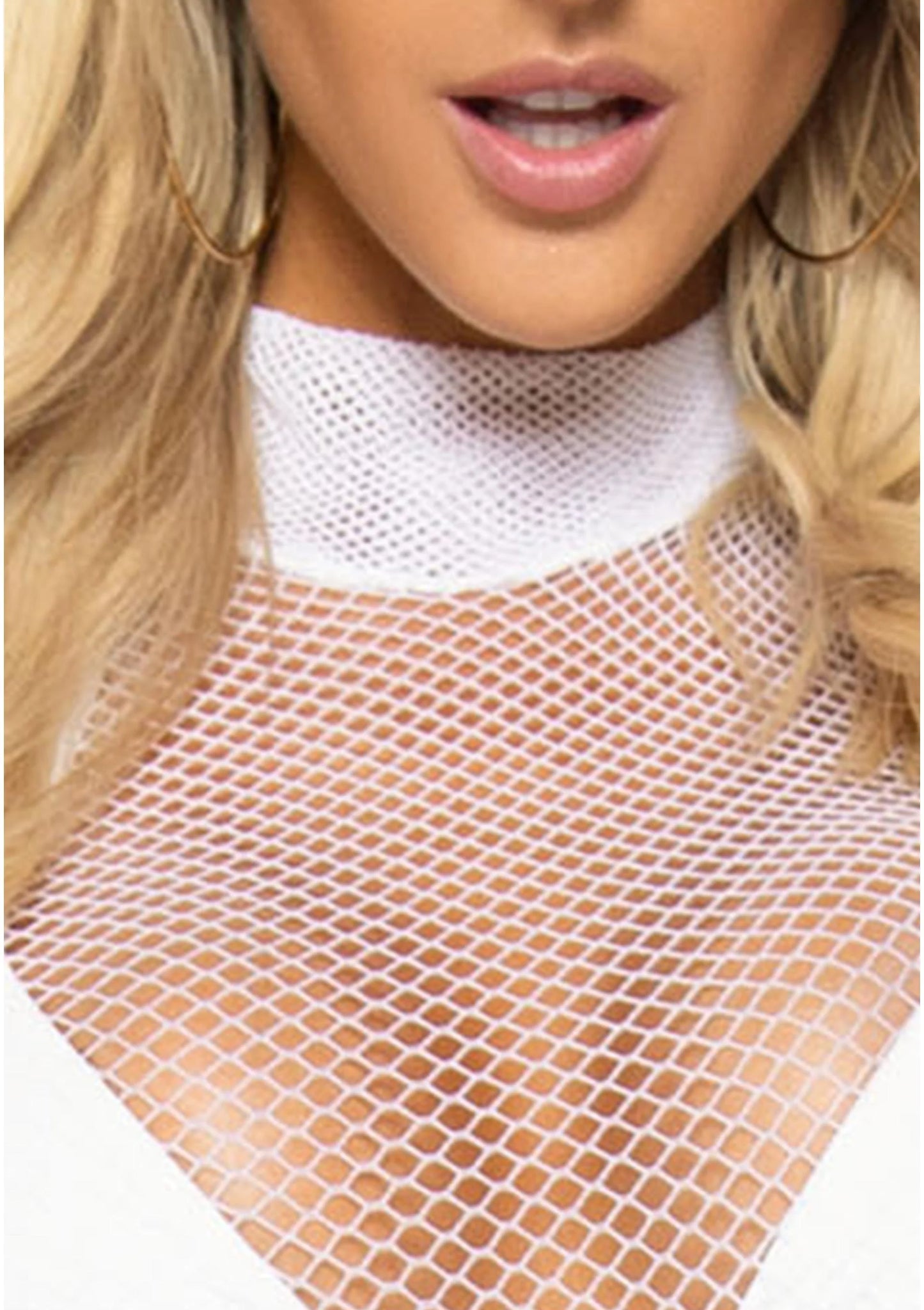 Beste vandaag nog: Ultra Net High Neck Mini Dress by Leg Avenue - bij Happytoys Sexshop: online sex shop for Feeling Happy & Easy 😊